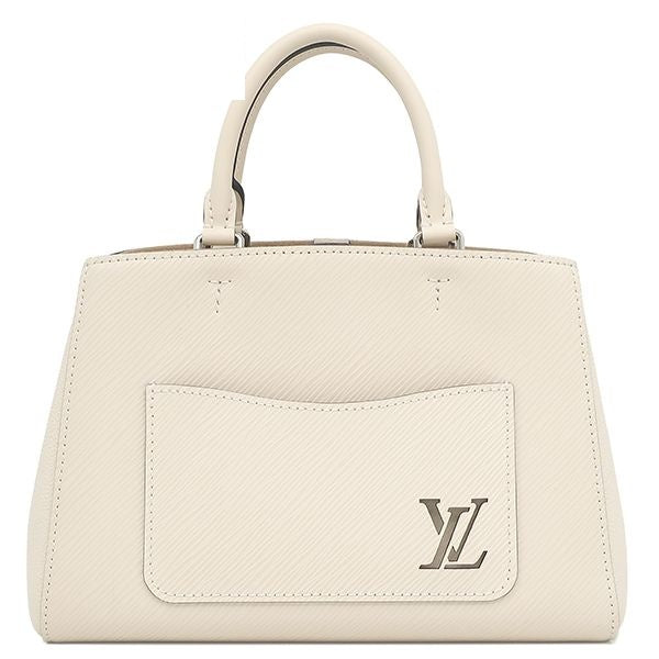 Louis Vuitton 2-Way Marelle Tote BB Epi Leather Quartz Silver Handbag White
