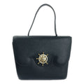 Hermes 1990 S Freegate Courchevel Gold And Silver Hardware Handbag Navy