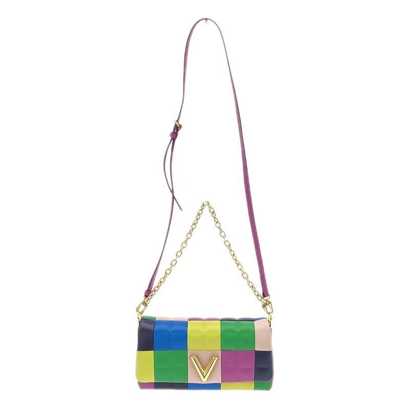 Louis Vuitton Pochette Twist EW Leather Flap Shoulder Bag Multicolor