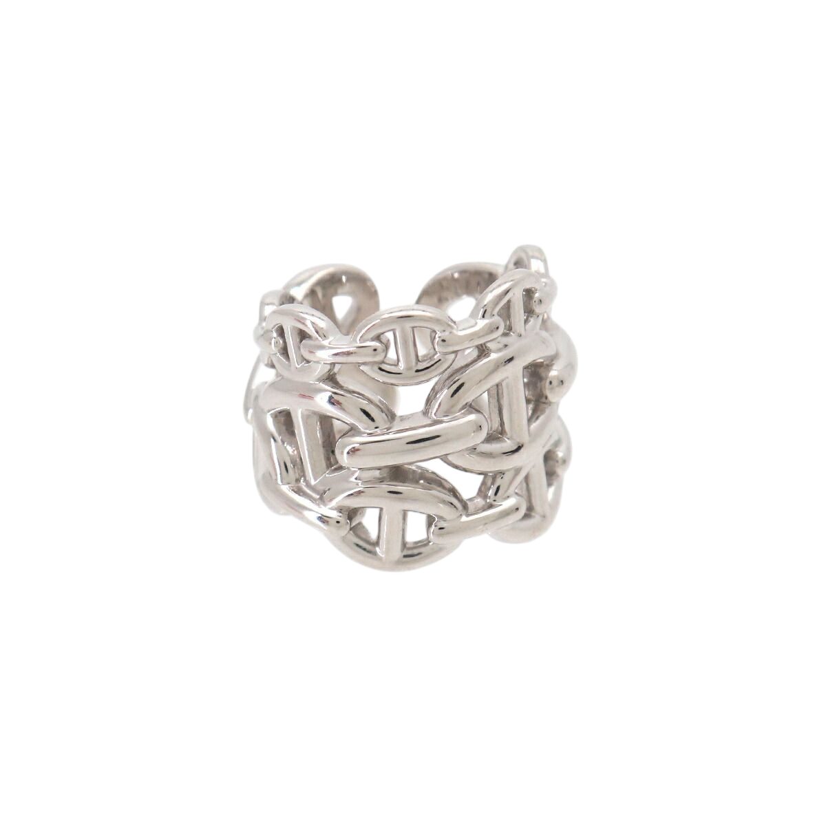 Hermes Chaine D'ancre GM 49 Ring 925 Sterling Silver