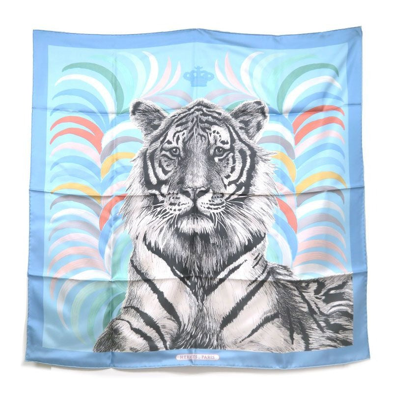 Hermes Carre 90 Double Face Tiger Royal Scarf