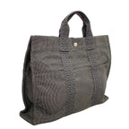 Hermes Tote Her Line Canvas Gray Silver — view 2