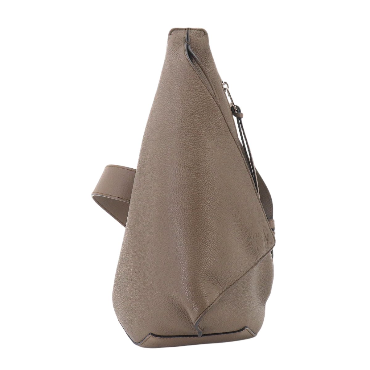 Loewe Anton Sling Bag Leather Brown Silver