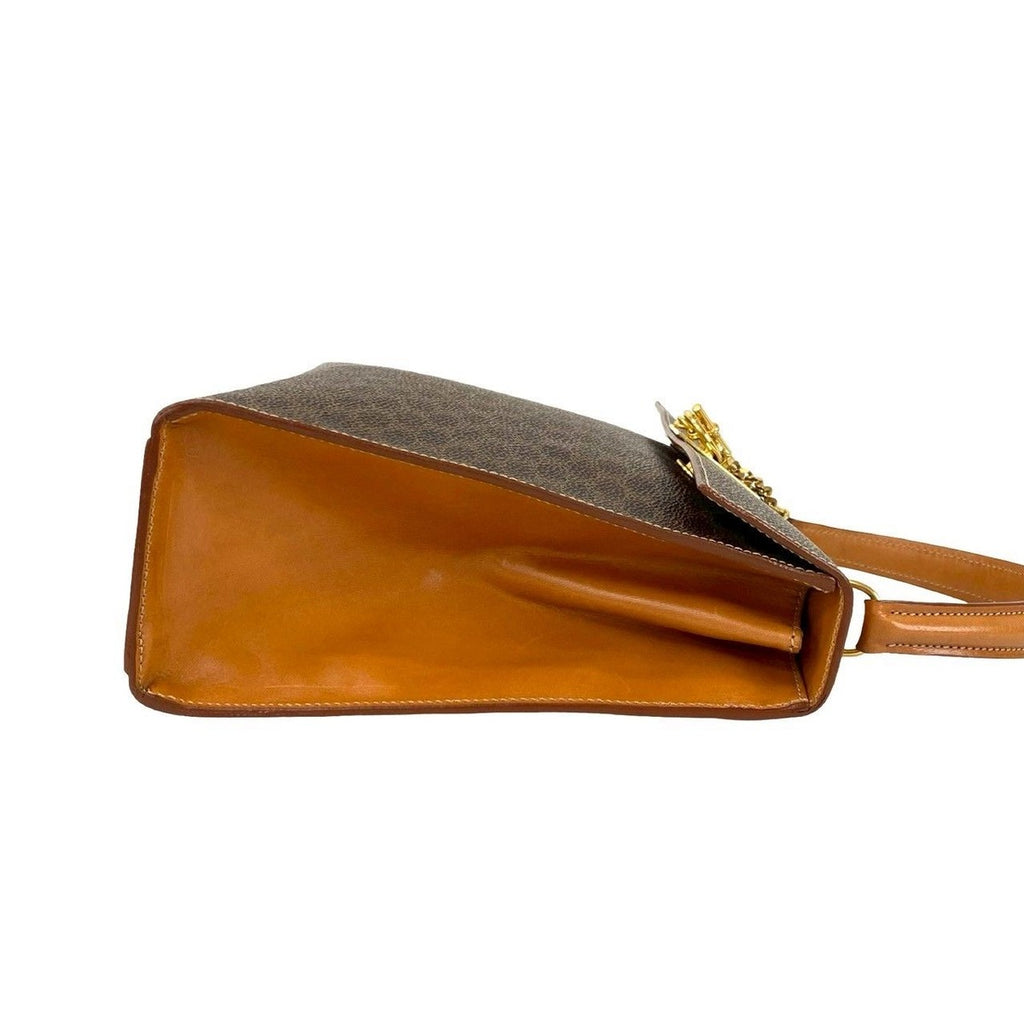 Celine Vintage Ring Macadam Blason Triomphe All Over Pattern Leather — view 7