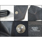 Hermes Levain Quatre Black Silver Courchevel C Carved Shoulder Bag X — view 7