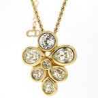Christian Dior Necklace GP Vintage Germany Transparent Stone — view 2