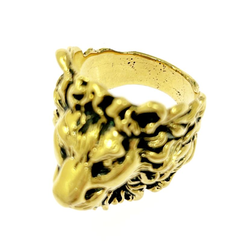 Gucci GP Lion Head Ring Gold — view 7
