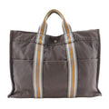 Hermes Fourre Tout MM Ginza Limited Edition Tote Bag Cotton Canvas Gray