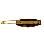 Fendi FF Logo Tortoiseshell Plastic Barrette Hair Brown — view 6