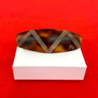Fendi FF Logo Tortoiseshell Plastic Barrette Hair Brown