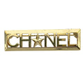 Chanel Logo Brooch Pin Star Gold Sophistication Gorgeous Presence