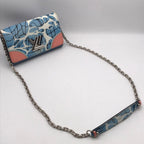 Louis Vuitton Epi Aqua Pattern Portefeuille Twist Chain Shoulder Bag Wallet — view 7