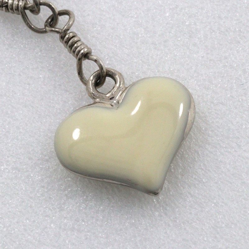 Louis Vuitton Bracelet Sweet Monogram Metal Silver White 9.7 — view 9