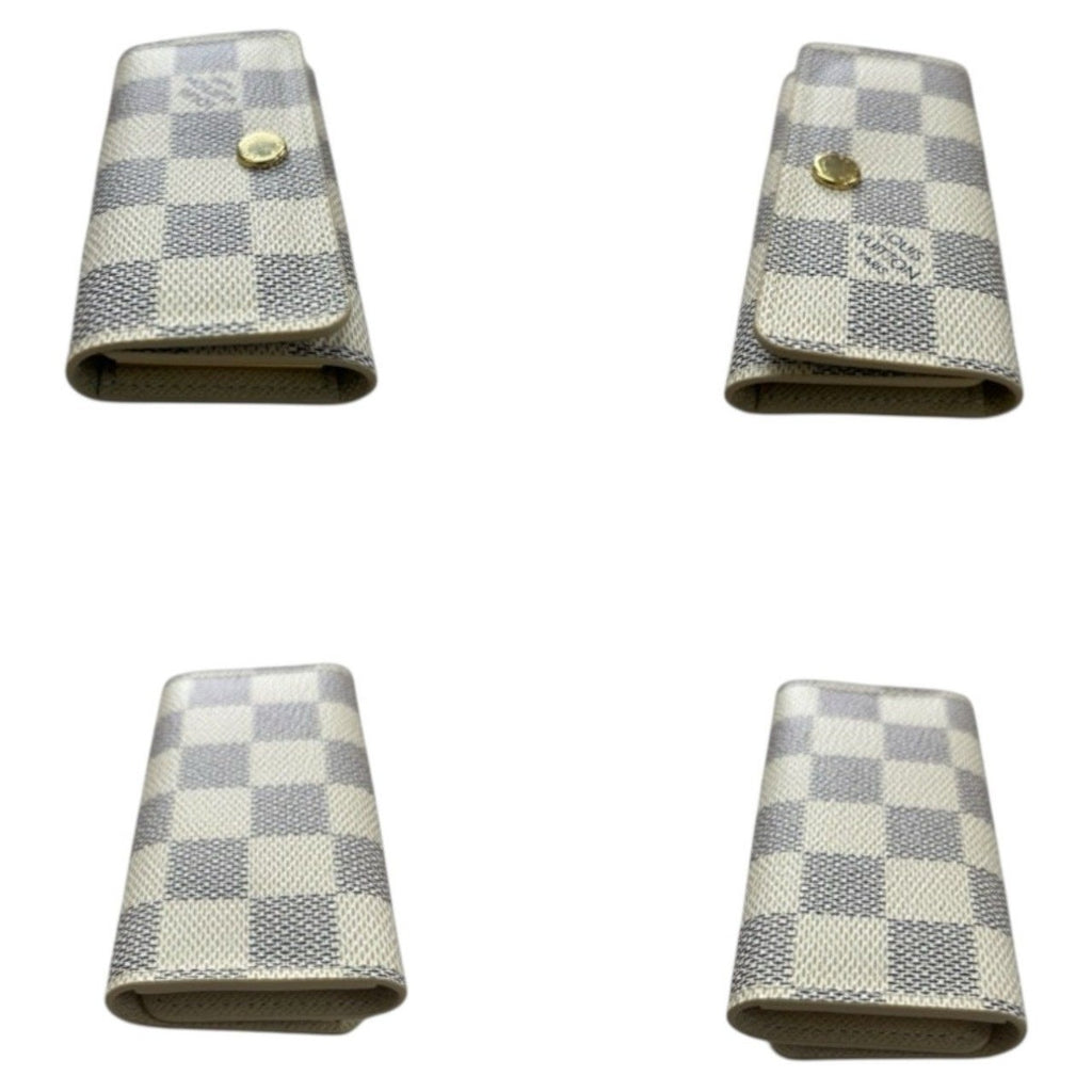 Louis Vuitton Damier Azur Multicles White Gold Leather Key — view 3