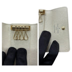 Louis Vuitton Damier Azur Multicles White Gold Leather Key — view 4