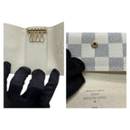 Louis Vuitton Damier Azur Multicles White Gold Leather Key — view 5