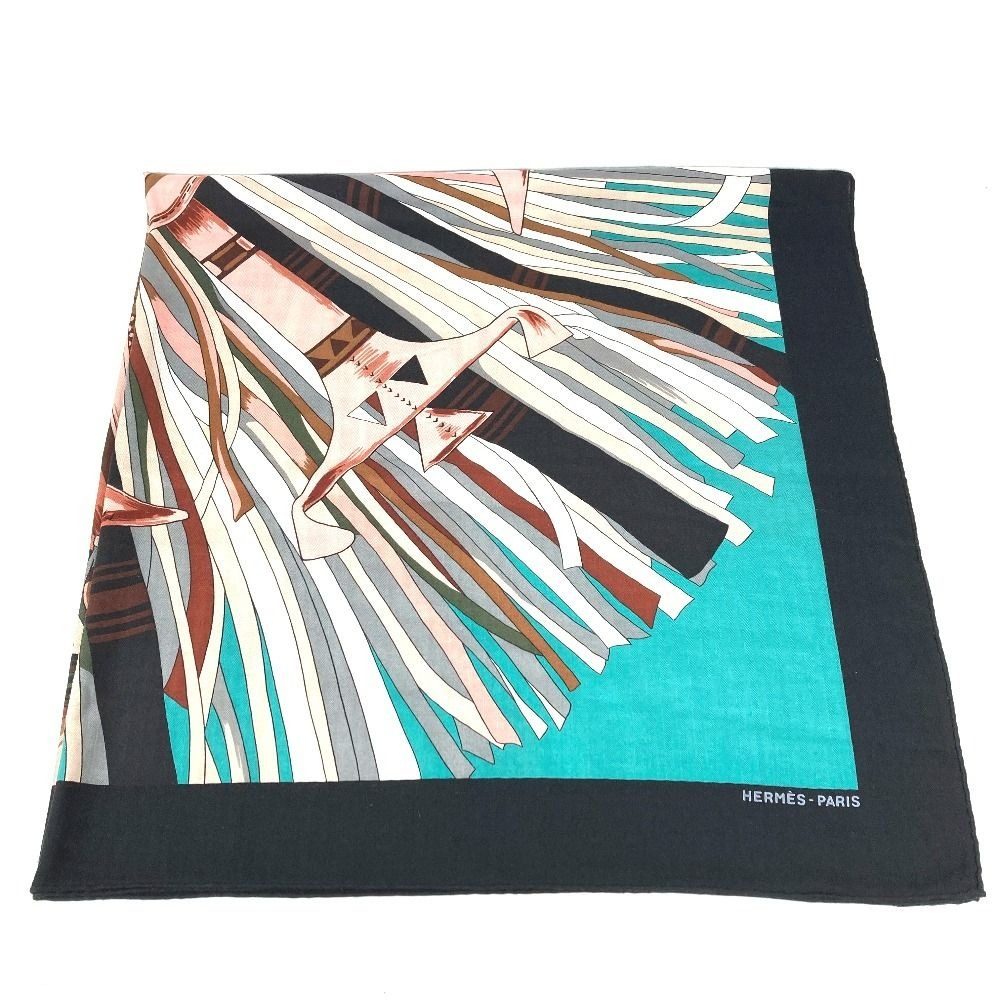 Hermes Scarf Carre Geant 140 Cashmere Black
