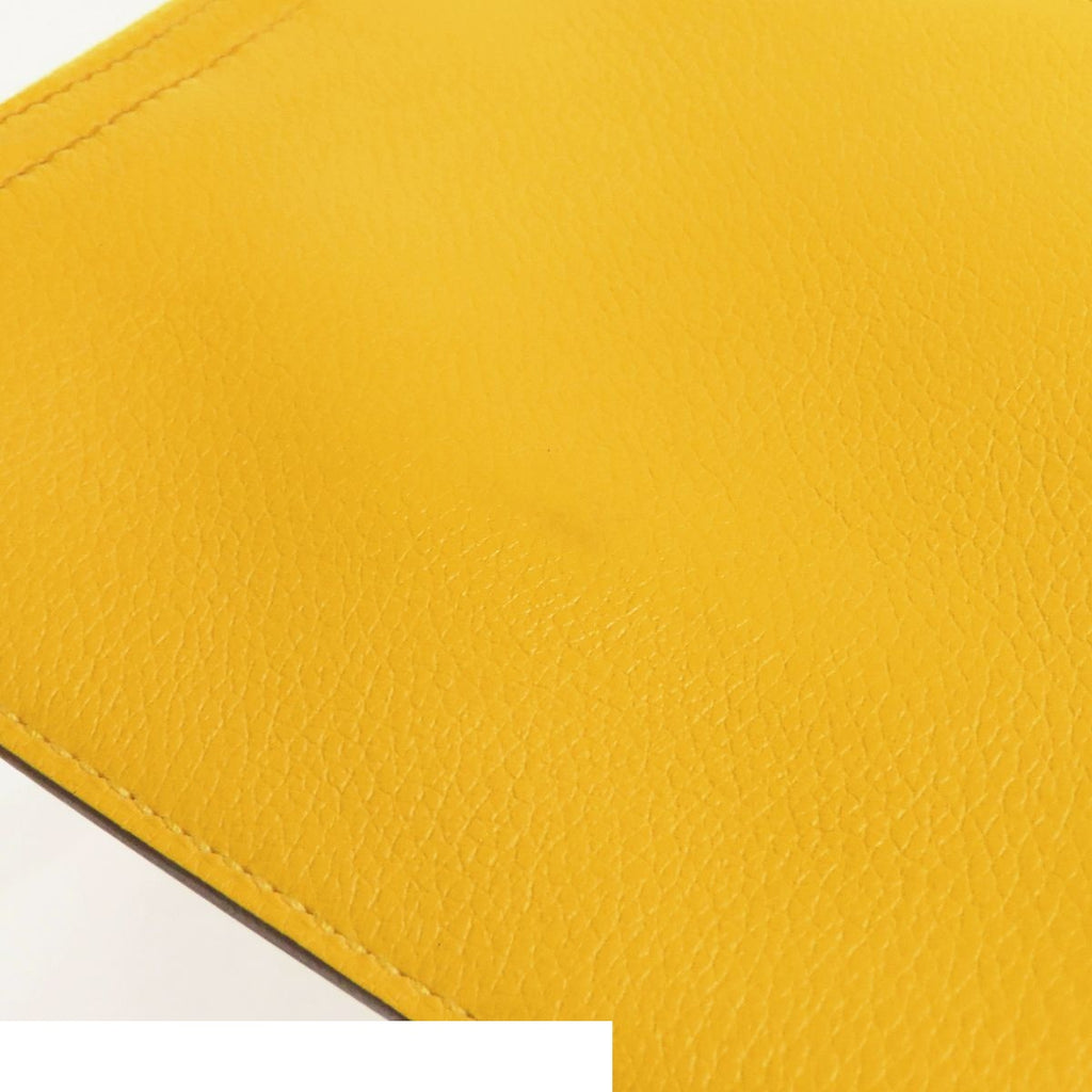 Hermes Ultrapla 24 Jaune Naple Silver Evercolor Bandouliere Shoulder Bag — view 6