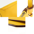 Hermes Ultrapla 24 Jaune Naple Silver Evercolor Bandouliere Shoulder Bag — view 7