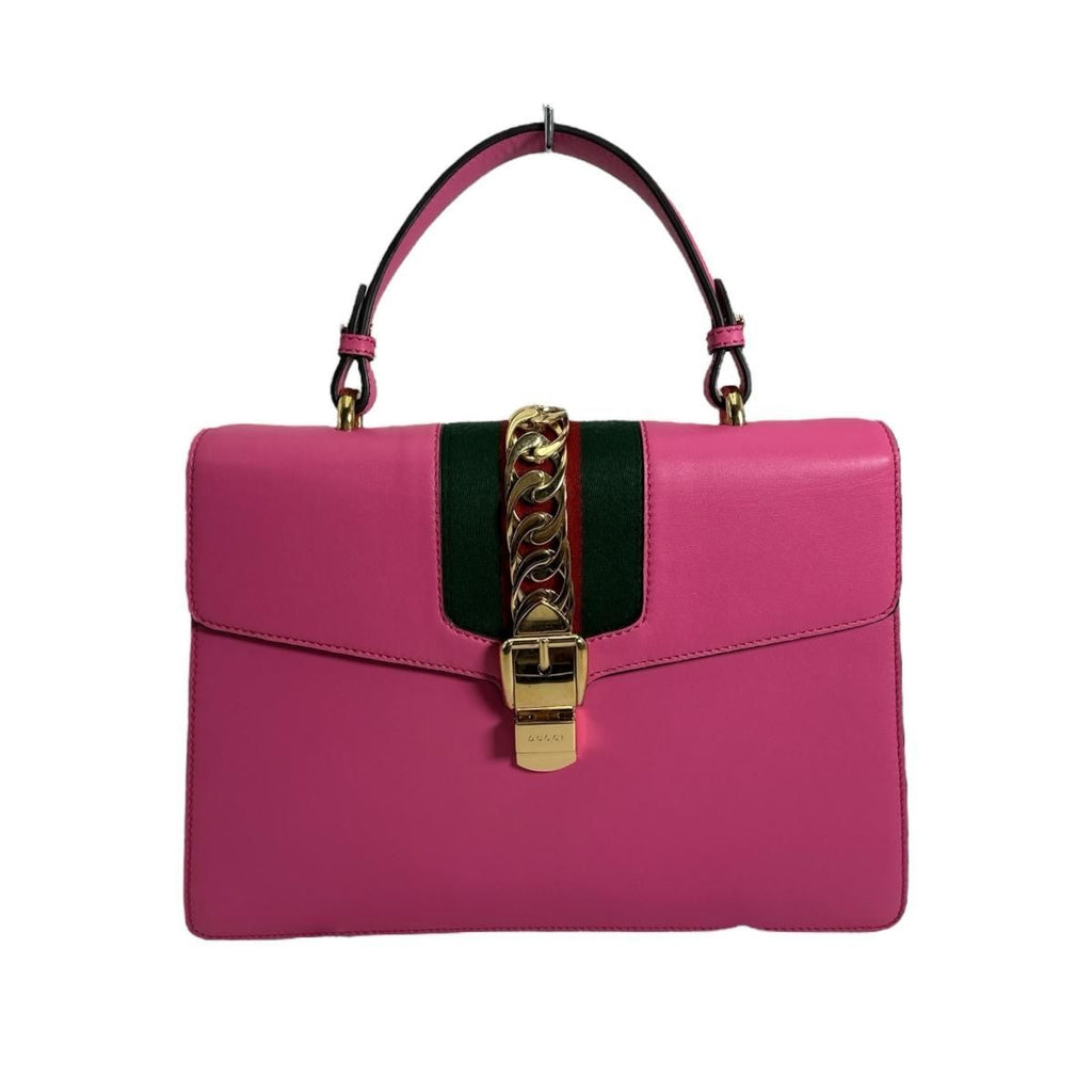 Gucci 2 way Bag Shoulder Sylvie Handbag Pink