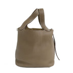 Hermes Picotin Lock PM 18 Etoupe Taurillon Clemence Silver Handbag