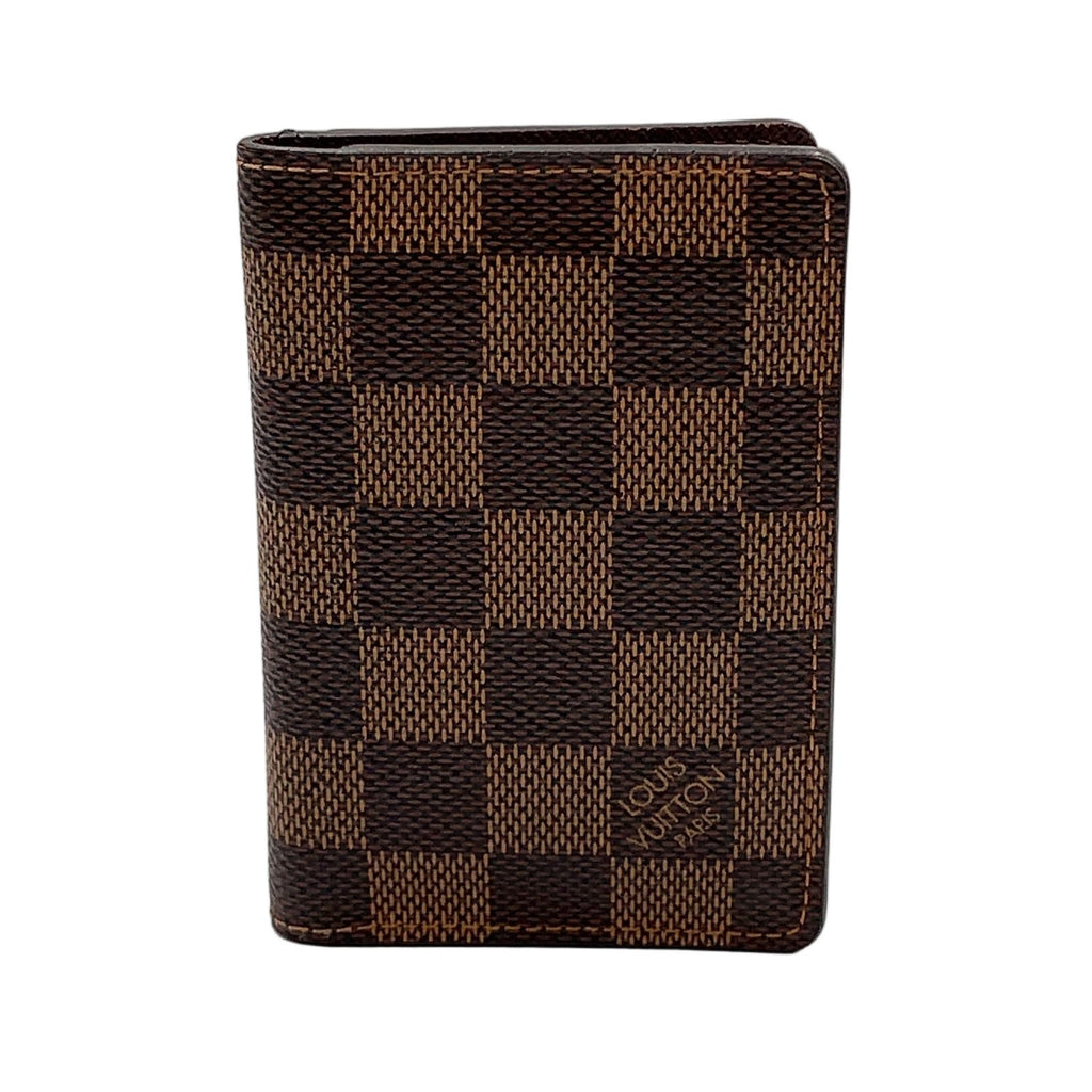 Louis Vuitton Organizer de Poche Damier Graphite Leather Brown Card Case