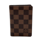 Louis Vuitton Organizer de Poche Damier Graphite Leather Brown Card Case
