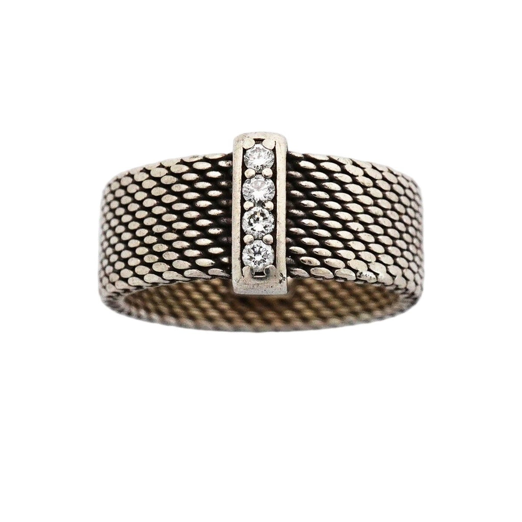 Tiffany & Co Ring Somerset 925 Sterling Silver Diamond — view 2