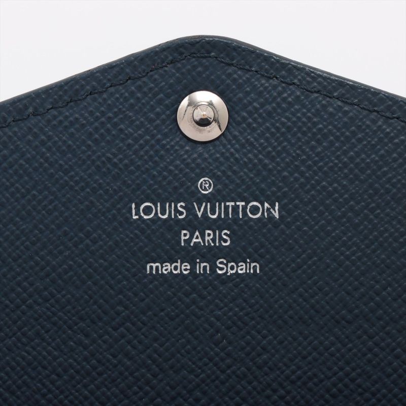 Louis Vuitton Epi Portefeuille Sarah Long Wallet Andigo Blue — view 6