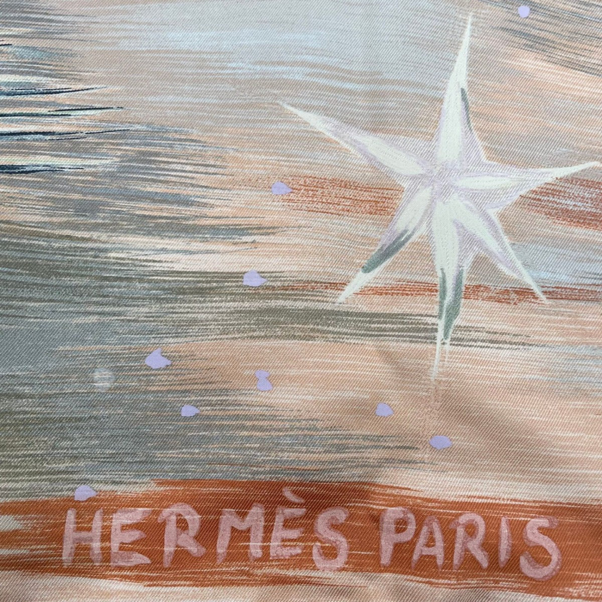 Hermes Scarf Silk Carre 90 Feux du Ciel Heavenly Fire Orange — view 8