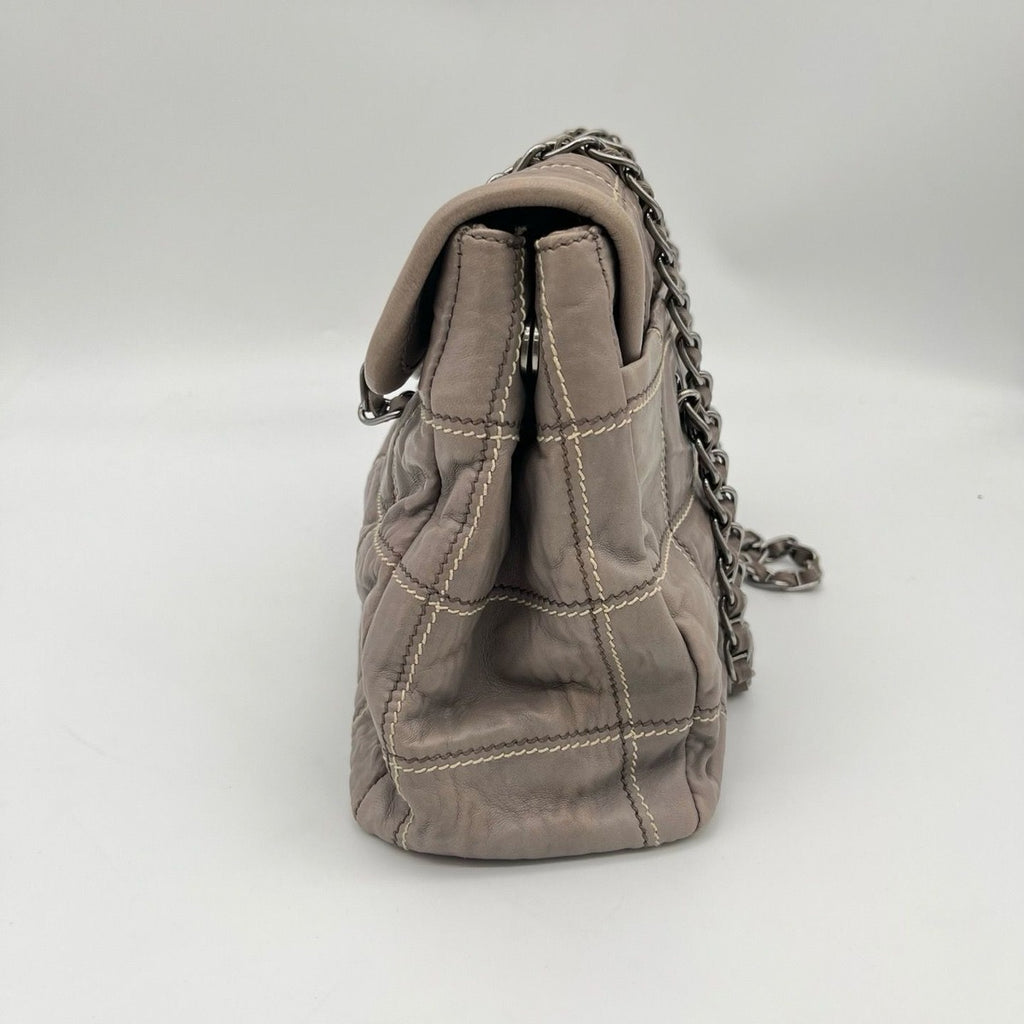 Prada Chain Shoulder Bag Leather Galante — view 4