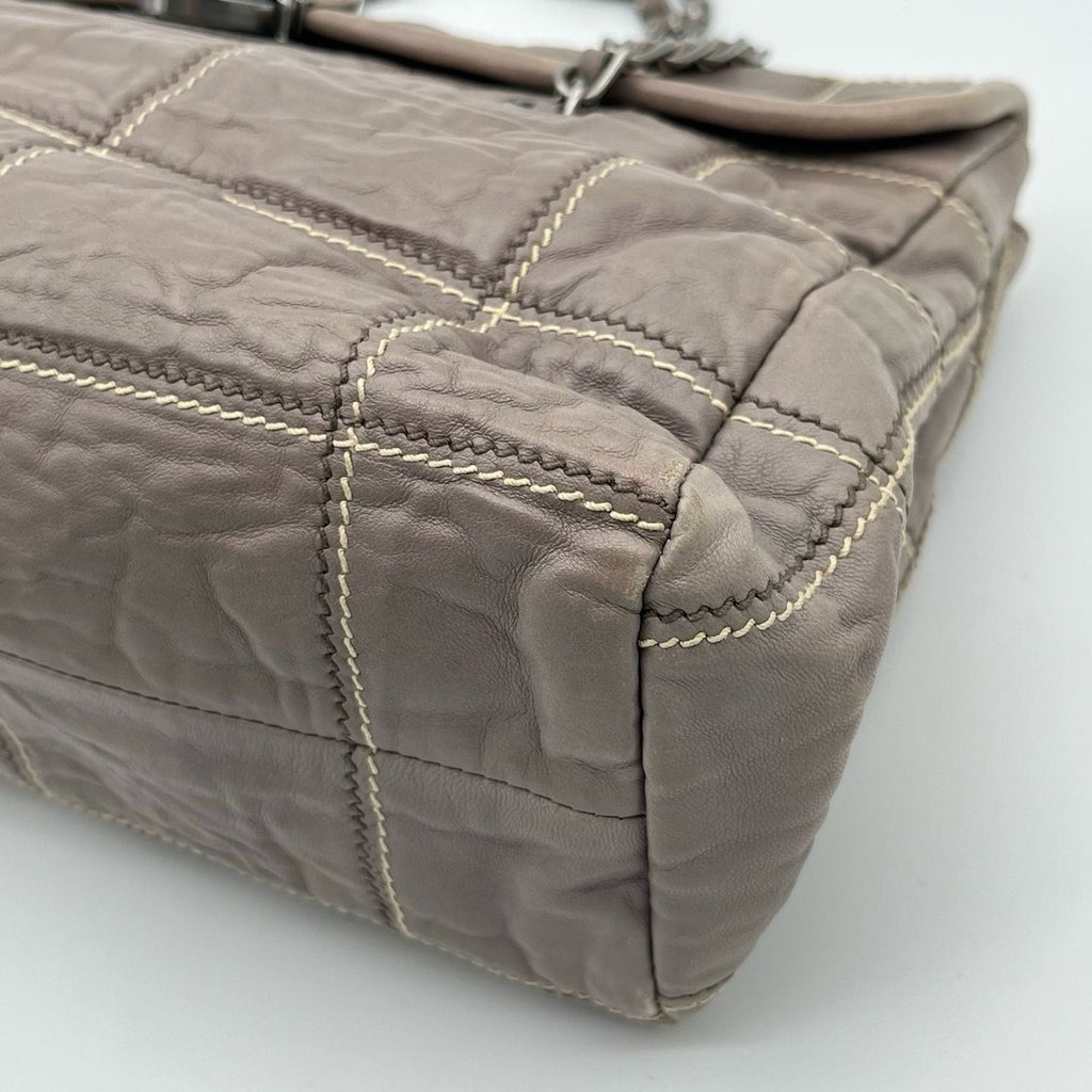 Prada Chain Shoulder Bag Leather Galante — view 9