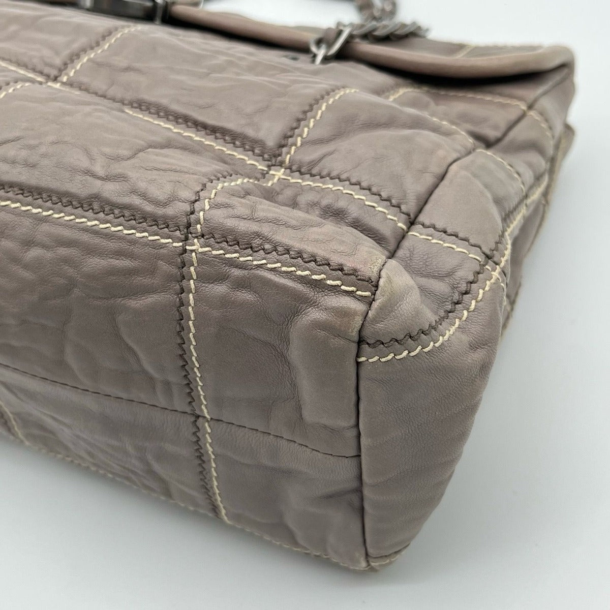 Prada Chain Shoulder Bag Leather Galante — view 9