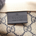 Gucci Tote Print Natural Navy Canvas Leather Large Ivory — view 4