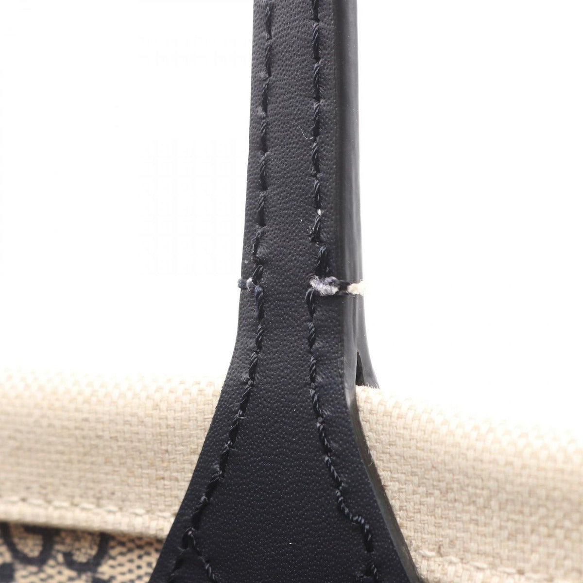 Gucci Tote Print Natural Navy Canvas Leather Large Ivory — view 5