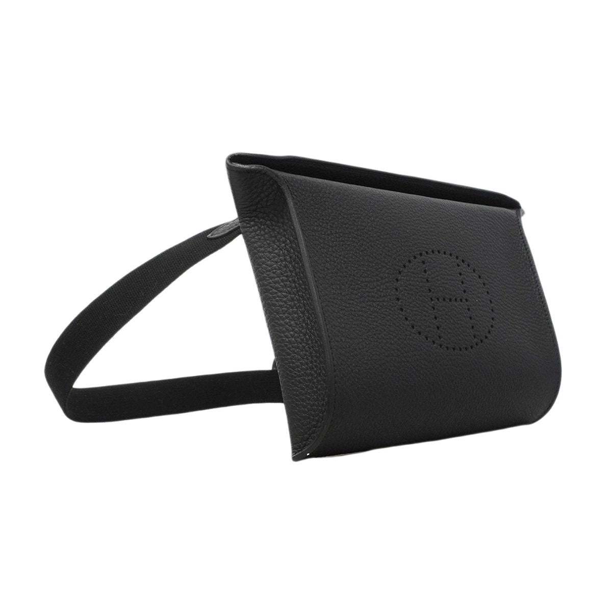 Hermes Shoulder Bag Vidopoche Togo Black Silver — view 2