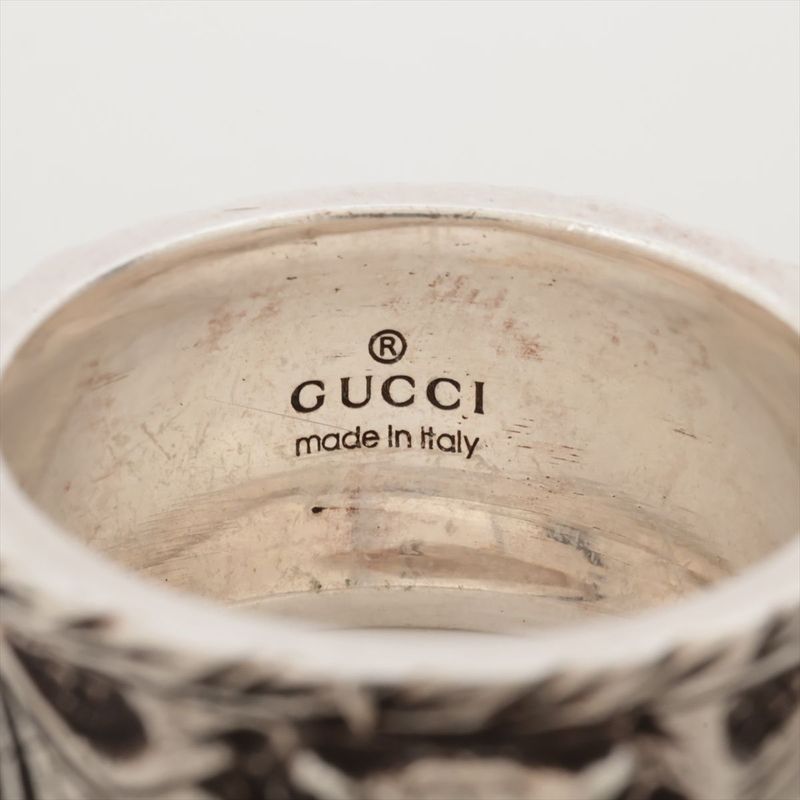 Gucci Taiga Head Arabesque Garden Silver Ring 12 — view 4