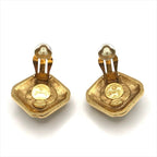Chanel CC Logo Faux Pearl Earrings — view 4
