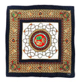Hermes 90 Carre Scarf Coin Emblem Black Silk, All-Over Print