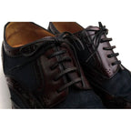 Louis Vuitton Shoes Business Men Cotton Canvas Leather Red Brown — view 6
