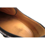 Louis Vuitton Shoes Business Men Cotton Canvas Leather Red Brown — view 8