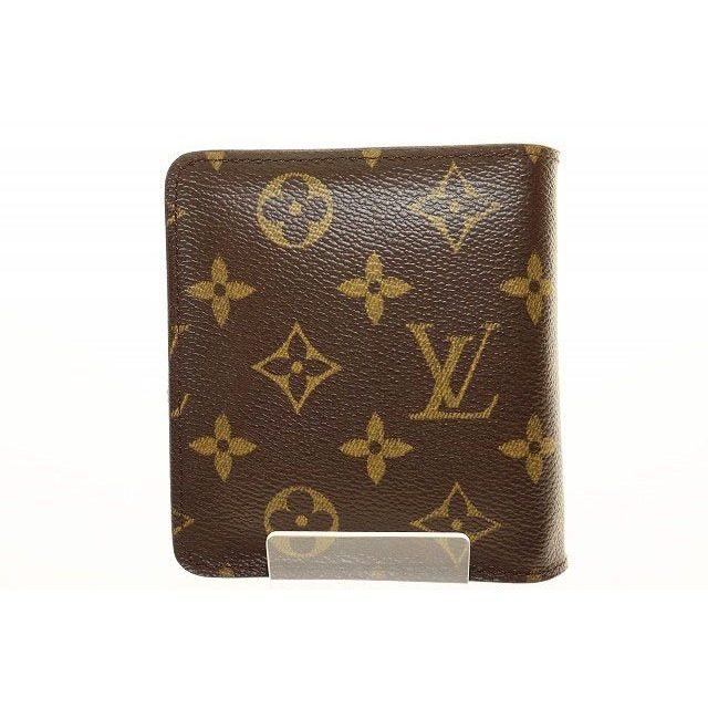 Louis Vuitton Compact Zip Bifold Wallet Zip Around Monogram Canvas Brown Aa — view 2