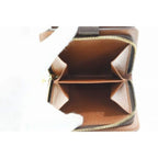 Louis Vuitton Compact Zip Bifold Wallet Zip Around Monogram Canvas Brown Aa — view 8