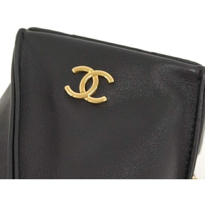 Chanel Clutch with Chain Lambskin Black Ap4686 — view 8