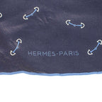 Hermes Mors Pocket Chief Handkerchief Blue — view 3