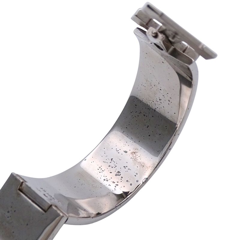 Hermes Bangle Click Classic H GP Silver Red Classy Fashionable — view 6