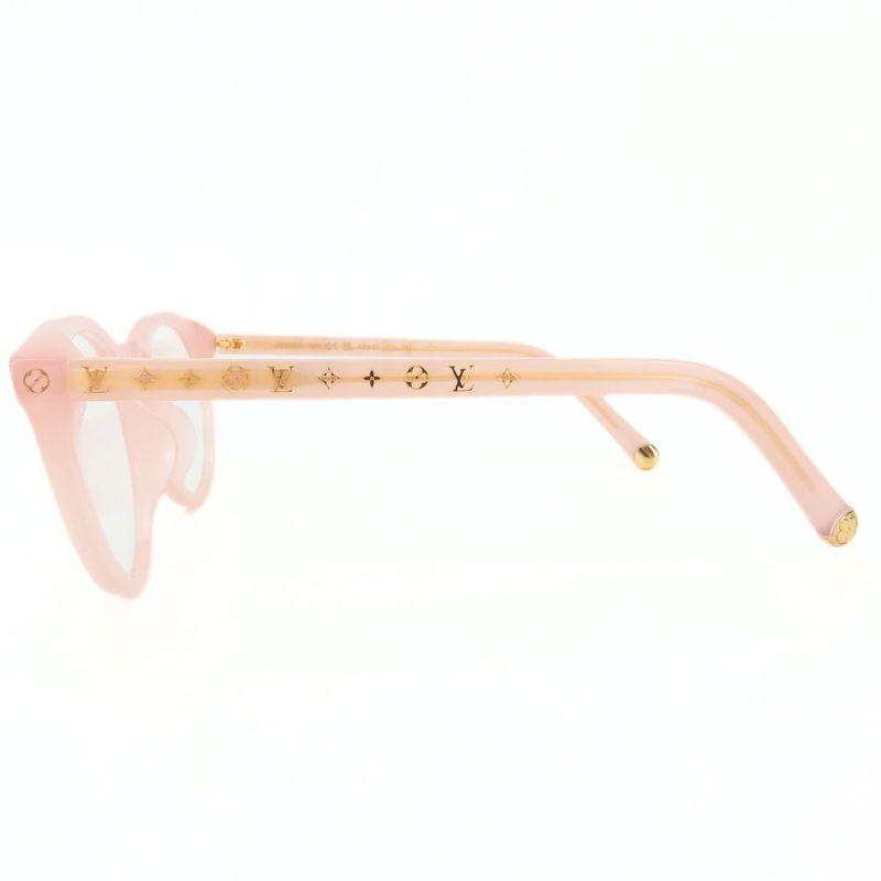 Louis Vuitton Sunglasses Z2003 E Monogram Acetate Milky Pink Silver Hardware — view 3