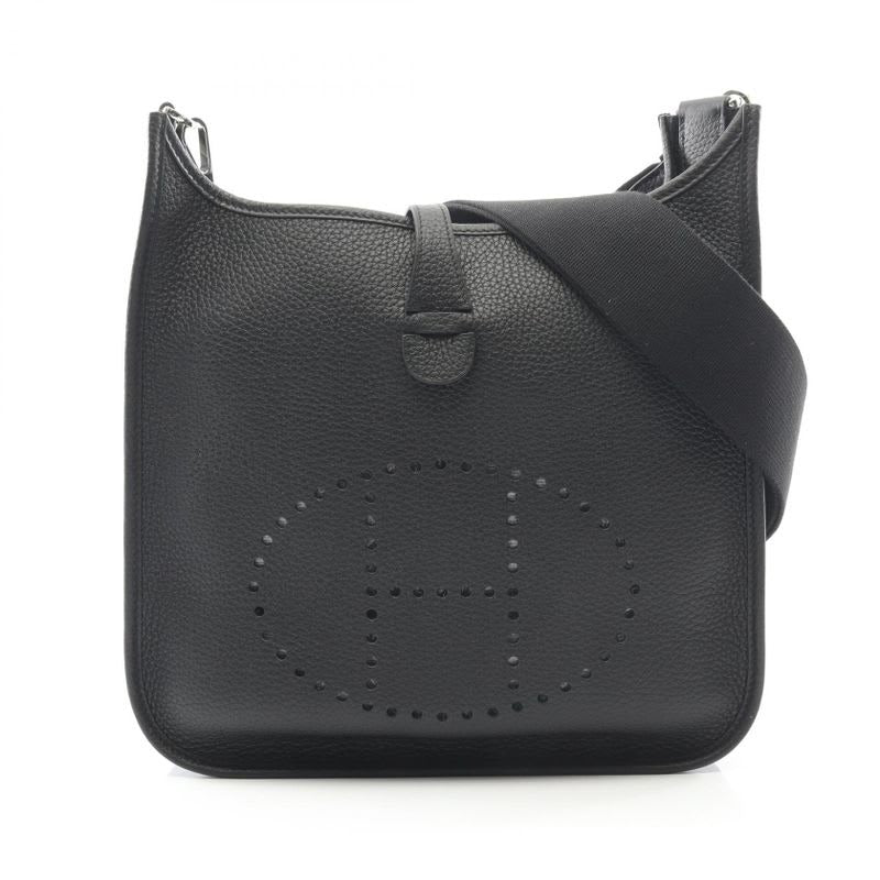 Hermes Shoulder Bag Evelyne 3 Trois PM Black Leather