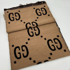 Gucci GG Jacquard Wool Silk Scarf — view 3