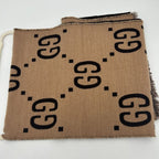 Gucci GG Jacquard Wool Silk Scarf — view 7